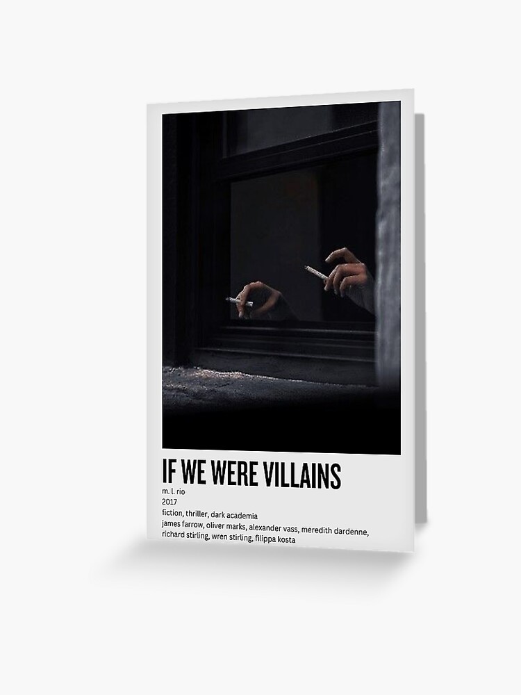 if we were villains aesthetic movie style poster Greeting Card for Sale by  eldrury