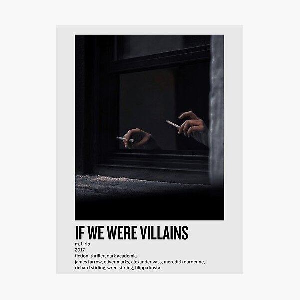 if we were villains aesthetic movie style poster Poster for Sale by  eldrury