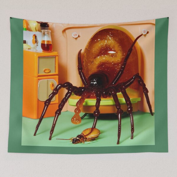 Item preview, Amber Spider in Kitchen designed and sold by goldilockszone.