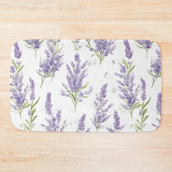 Item preview, Cheerful Watercolor Lavender Flowers Floral Patterns designed and sold by Wonder Of Light.