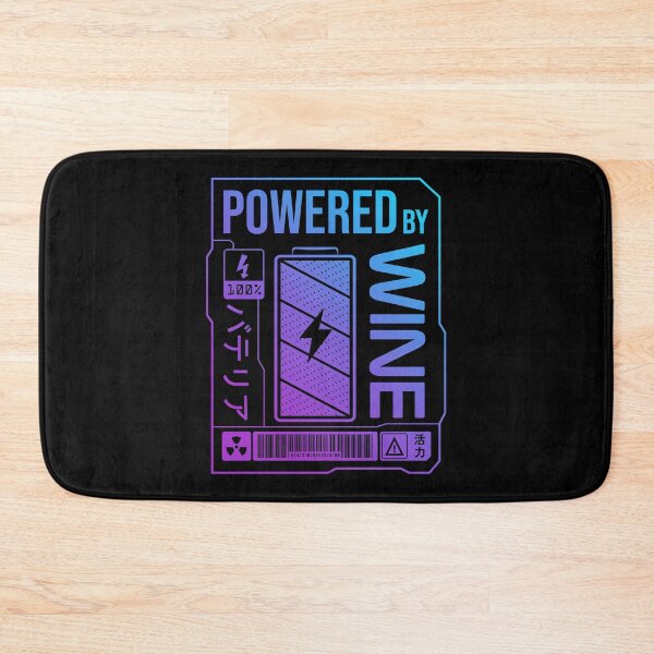 Item preview, Powered by Wine - Neon Label designed and sold by forgottenfuture.