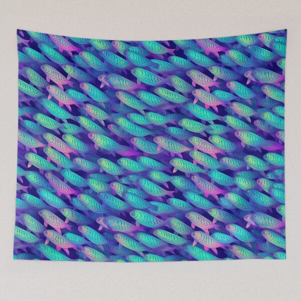 Item preview, Iridescent fish pattern1 designed and sold by Art by Lilia.
