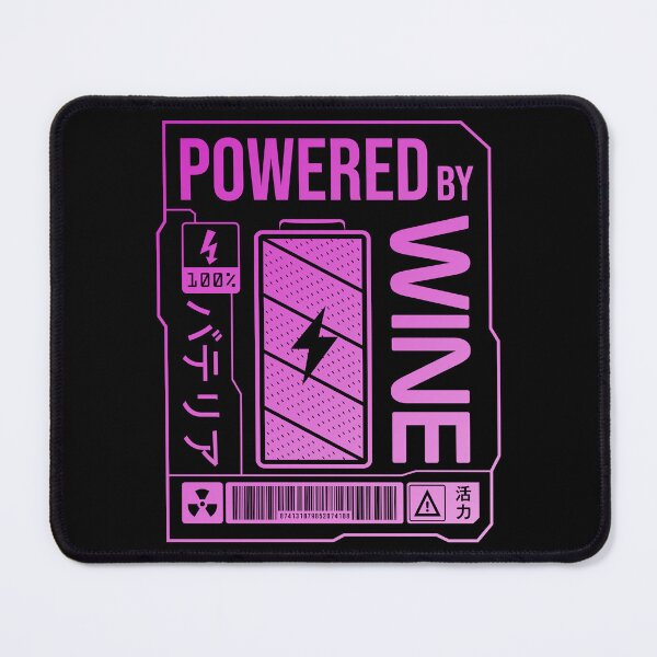 Item preview, Powered by Wine - Pink Label designed and sold by forgottenfuture.