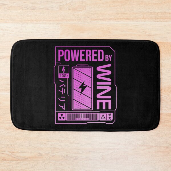 Item preview, Powered by Wine - Pink Label designed and sold by forgottenfuture.