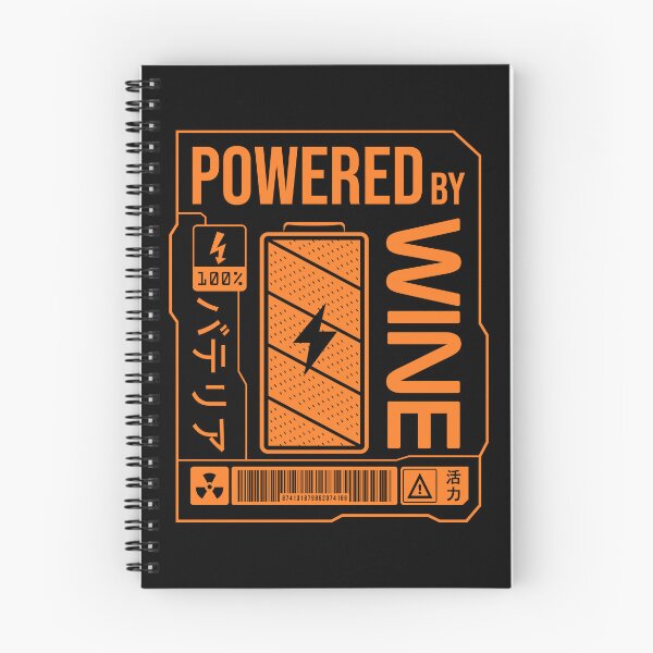 Item preview, Powered by Wine - Orange Label designed and sold by forgottenfuture.
