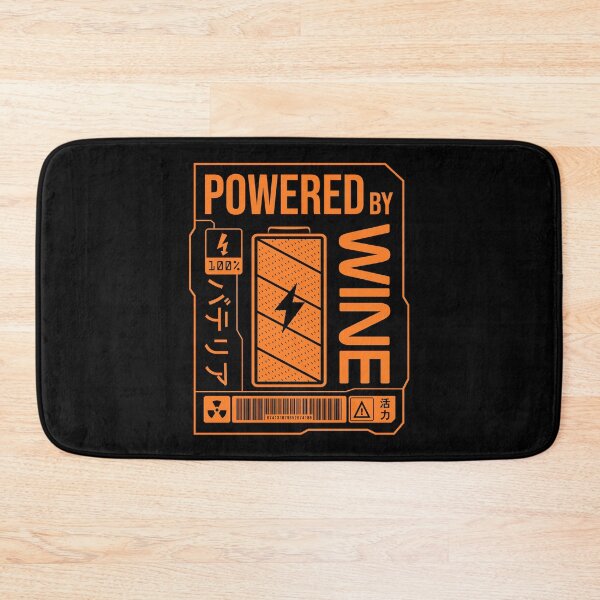 Item preview, Powered by Wine - Orange Label designed and sold by forgottenfuture.