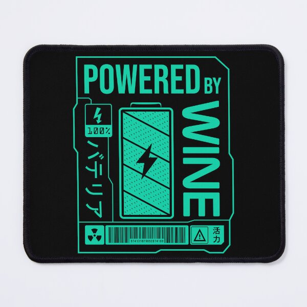 Item preview, Powered by Wine - Green Label designed and sold by forgottenfuture.