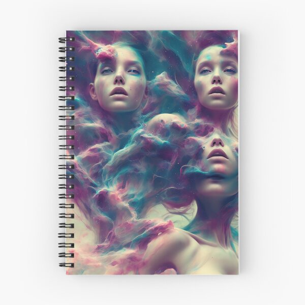 Item preview, Triptych Faces of Women in Deep Space designed and sold by ChromoAI.