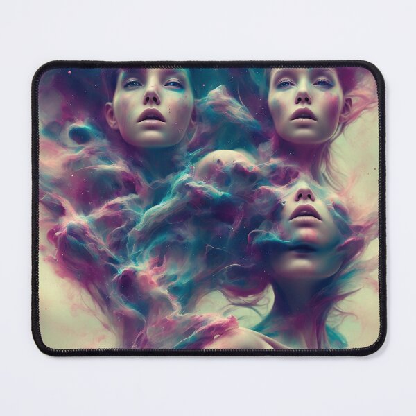 Item preview, Triptych Faces of Women in Deep Space designed and sold by ChromoAI.