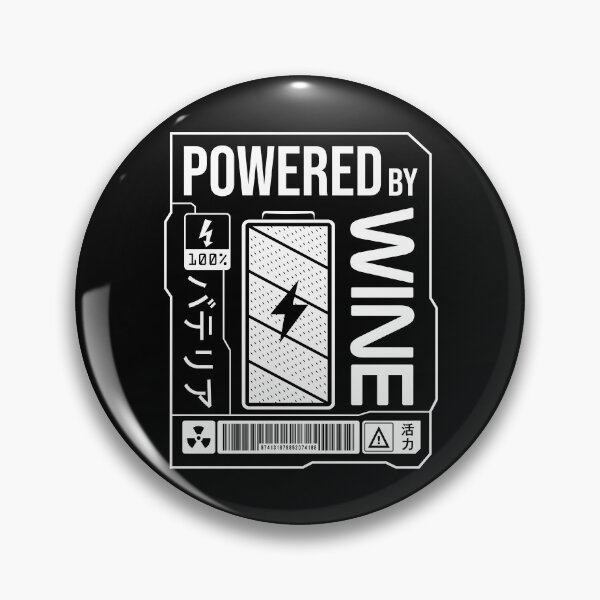 Item preview, Powered by Wine - White Label designed and sold by forgottenfuture.