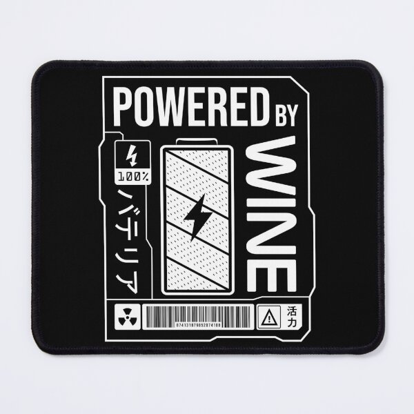 Item preview, Powered by Wine - White Label designed and sold by forgottenfuture.