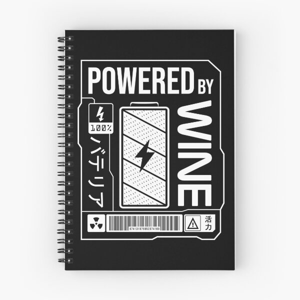 Item preview, Powered by Wine - White Label designed and sold by forgottenfuture.