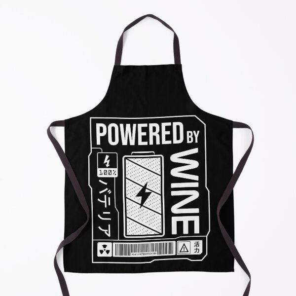 Item preview, Powered by Wine - White Label designed and sold by forgottenfuture.