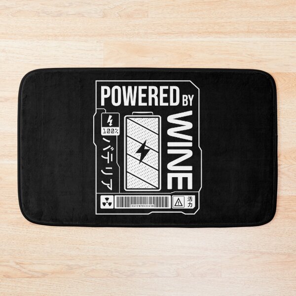 Item preview, Powered by Wine - White Label designed and sold by forgottenfuture.