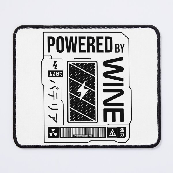 Item preview, Powered by Wine - Black Label designed and sold by forgottenfuture.