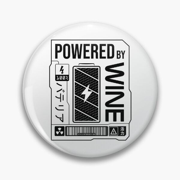 Item preview, Powered by Wine - Black Label designed and sold by forgottenfuture.