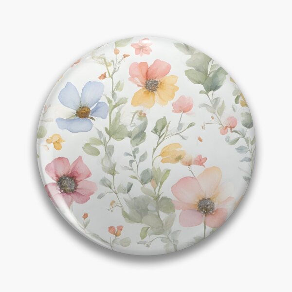 Item preview, Cheerful Watercolor Wildflowers Flowers Floral Patterns designed and sold by Wonder Of Light.