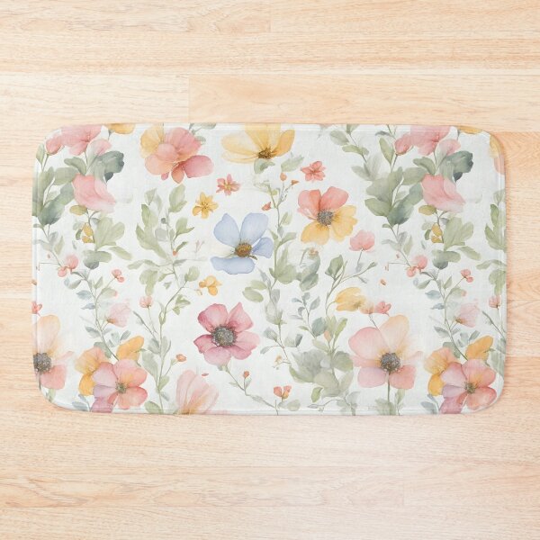 Item preview, Cheerful Watercolor Wildflowers Flowers Floral Patterns designed and sold by Wonder Of Light.