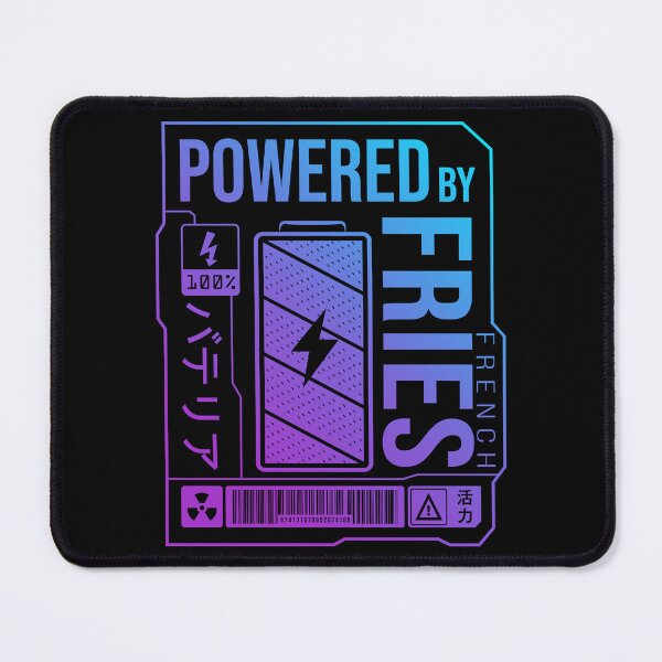 Item preview, Powered by French Fries - Neon Label designed and sold by forgottenfuture.
