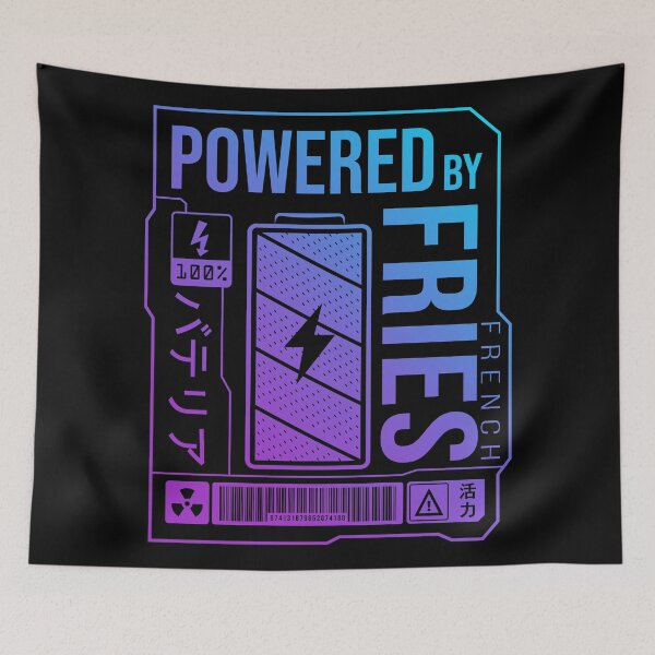 Item preview, Powered by French Fries - Neon Label designed and sold by forgottenfuture.