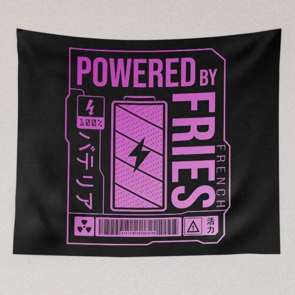 Item preview, Powered by French Fries - Pink Label designed and sold by forgottenfuture.