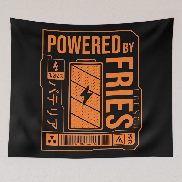 Item preview, Powered by French Fries - Orange Label designed and sold by forgottenfuture.