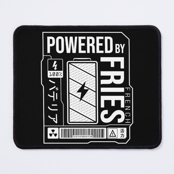 Item preview, Powered by French Fries - White Label designed and sold by forgottenfuture.