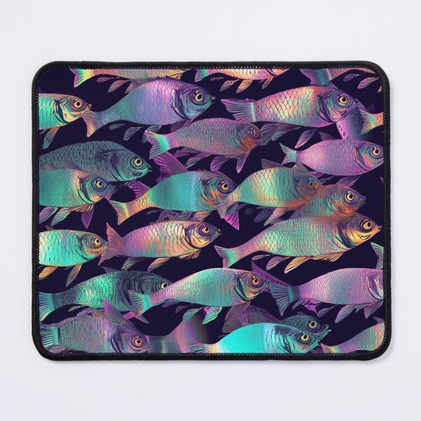 Item preview, Colored fish pattern designed and sold by Art by Lilia.