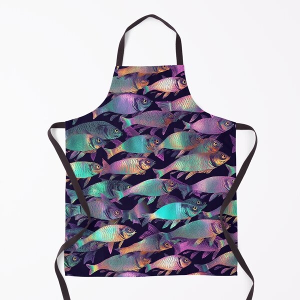 Item preview, Colored fish pattern designed and sold by Art by Lilia.