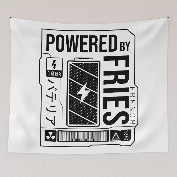 Item preview, Powered by French Fries - Black Label designed and sold by forgottenfuture.