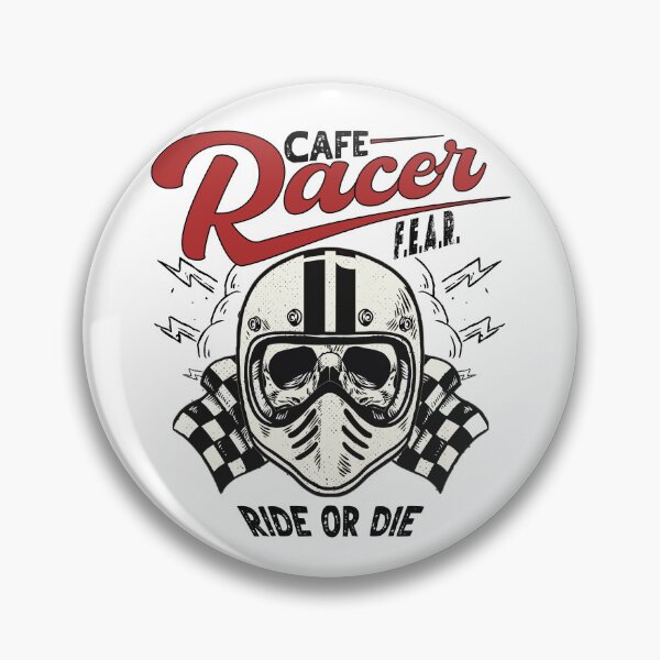 Item preview, Cafe Racer - Helmet Skull - F.E.A.R. Forget Everything AND RIDE designed and sold by Ellisano.