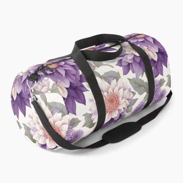 Item preview, Cheerful Watercolor Purple Dahlias Flowers Floral Patterns designed and sold by Wonder Of Light.