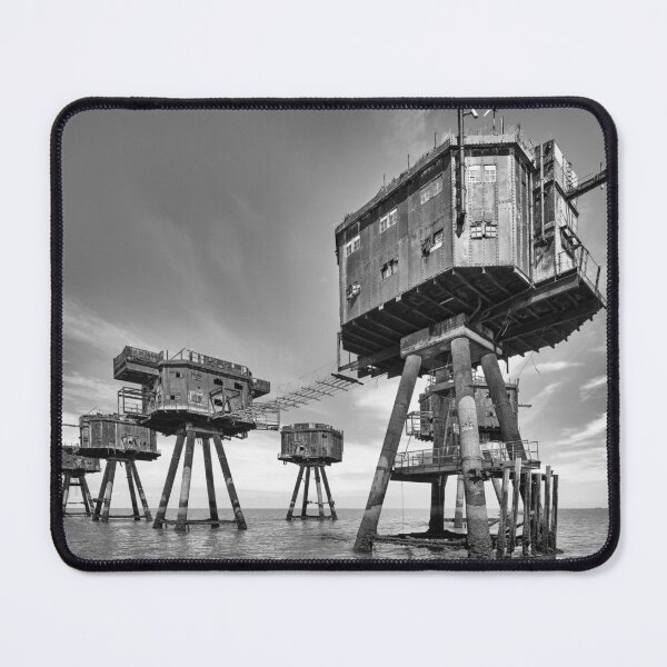Item preview, WWii Maunsell Forts BW designed and sold by manateevoyager.