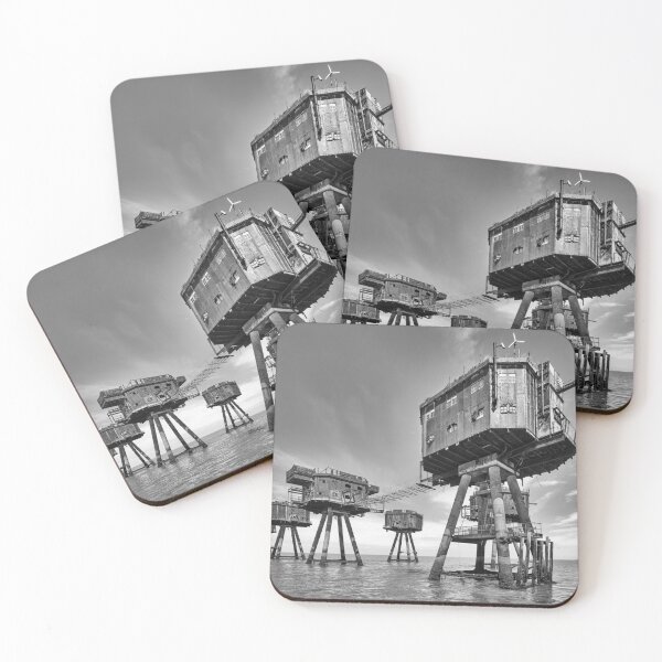 Item preview, WWii Maunsell Forts BW designed and sold by manateevoyager.