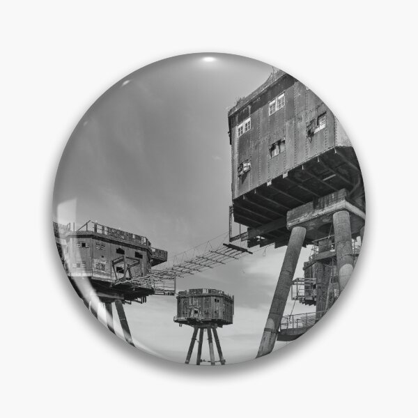 Item preview, WWii Maunsell Forts BW designed and sold by manateevoyager.