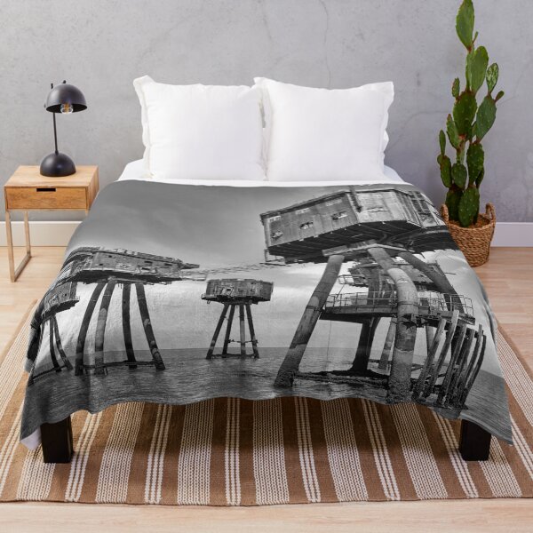 Item preview, WWii Maunsell Forts BW designed and sold by manateevoyager.