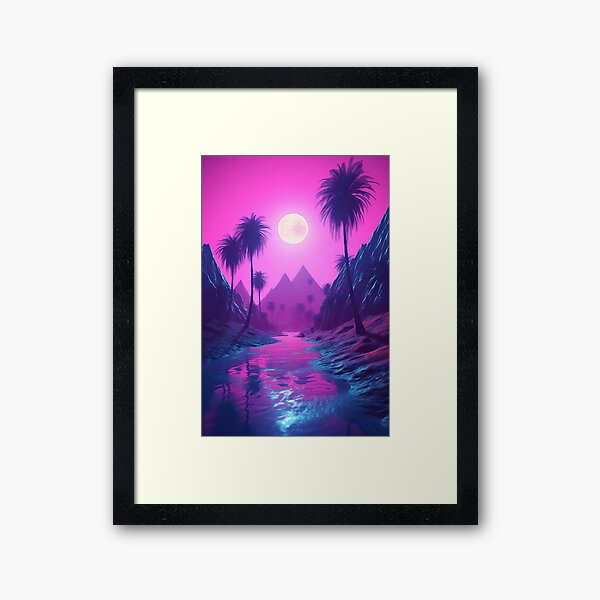 Item preview, Vaporwave Visions: An Artistic Exploration of the Aesthetic designed and sold by Mullet Monkey.