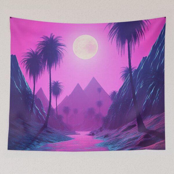 Item preview, Vaporwave Visions: An Artistic Exploration of the Aesthetic designed and sold by Mullet Monkey.