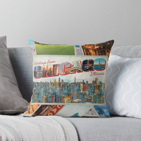 Artikelvorschau, Grüße aus Chicago in Illinois Vintage-Stil Retro-Souvenir entworfen und verkauft von DeveloperProp0.