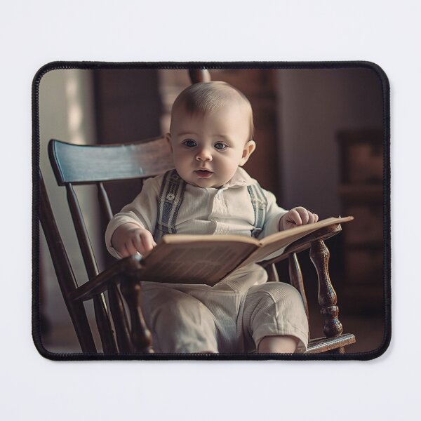 Item preview, Baby boy studying. designed and sold by TheBrainArt.