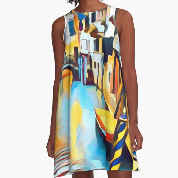 Item preview, Colorful Venice Canal designed and sold by Dana Roper.