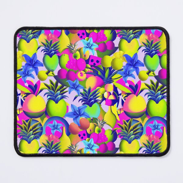 Item preview, Tropical cubist fruits summer pop color pattern designed and sold by Alessandro Remo Mazzoni Remotextiles.
