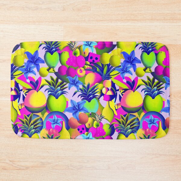 Item preview, Tropical cubist fruits summer pop color pattern designed and sold by Alessandro Remo Mazzoni Remotextiles.