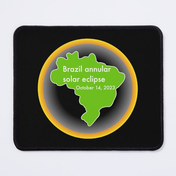 Item preview, Brazil annular solar eclipse october 14 2023 designed and sold by Cosmos-as-Art.