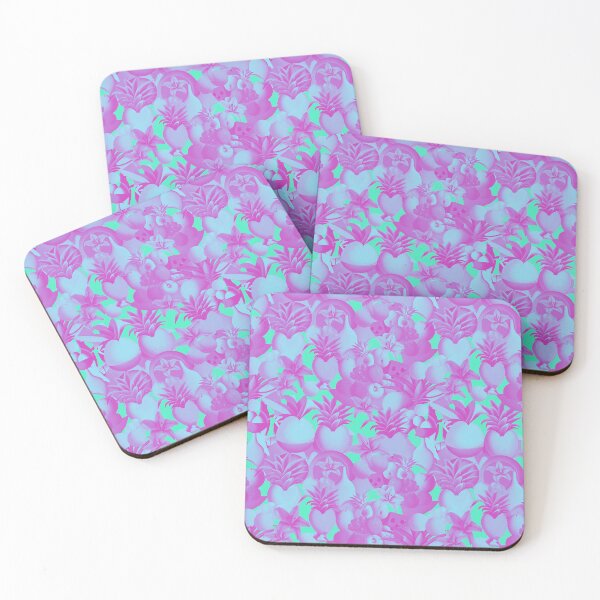Item preview, Tropical cubist fruits summer pop color pattern designed and sold by Alessandro Remo Mazzoni Remotextiles.