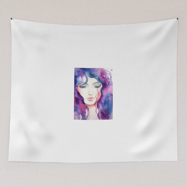 Item preview, Girl with Purple Hair designed and sold by Girlfriendrock.