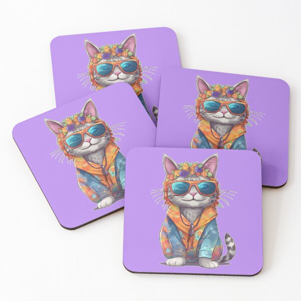 Item preview, Hippie Cat  designed and sold by NerdCulture.