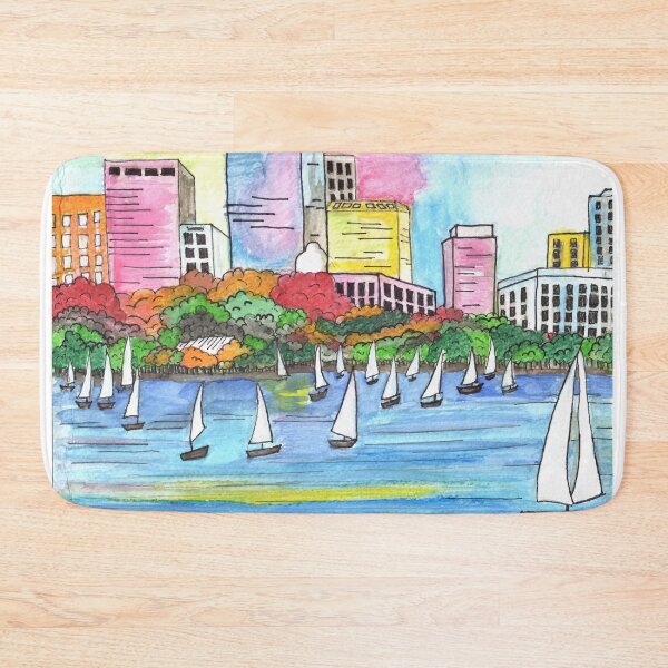 Item preview, Boat Club, Charles River, Boston, MA designed and sold by CreativeRootsStudio.