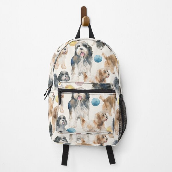 Item preview, Tibetan terrier dog breed playing with balls designed and sold by Alessandro Remo Mazzoni Remotextiles.