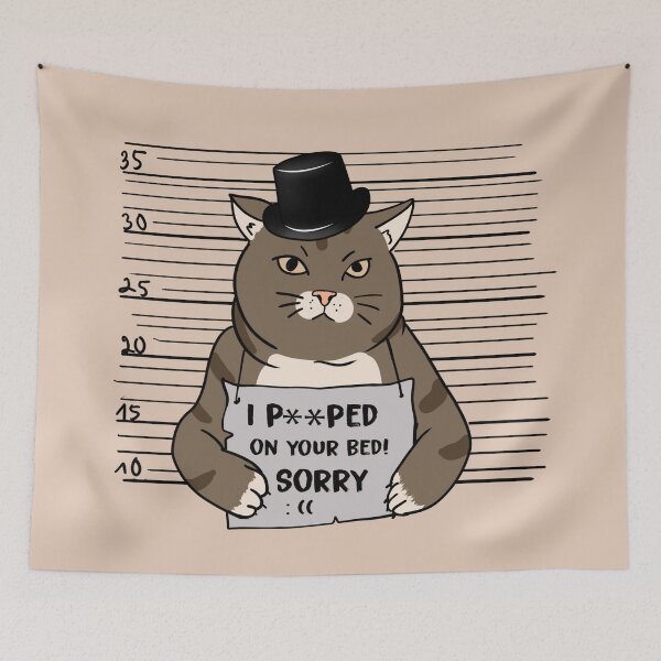 Item preview, I P**ped On Your Bed! Sorry (Humor) designed and sold by Hope London.